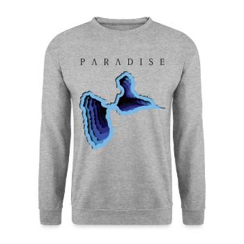 GWADA PARADISE Tee Shirts - Unisex Sweatshirt - salt & pepper - Front - Alina (178cm) & Michal (187cm)