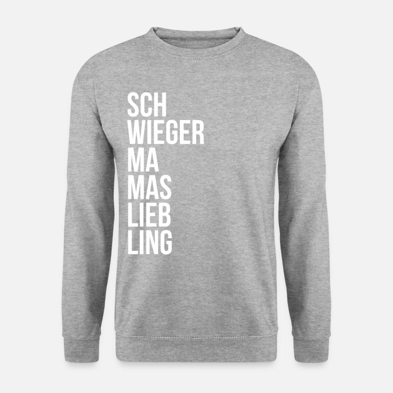 SCHWIEGER MAMAS LIEBLING - Schwiegermutter WEISS - Unisex Pullover - Weißgrau meliert