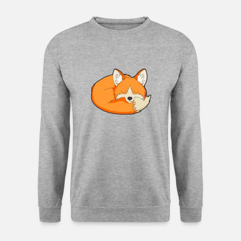 Sleeping fox - Unisex Sweatshirt - salt & pepper