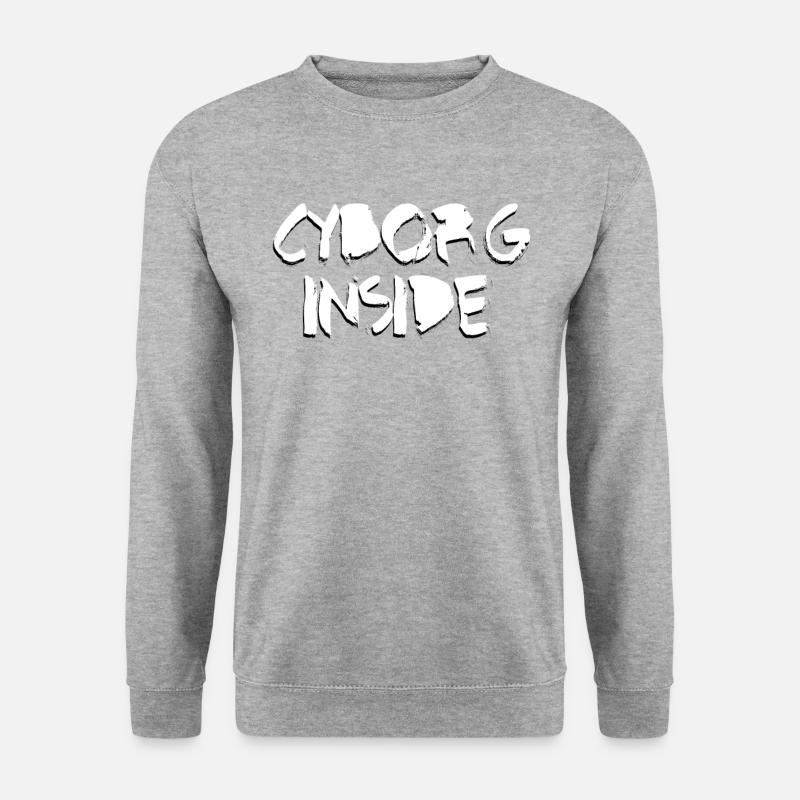 Cyborg White - Unisex Sweatshirt - salt & pepper