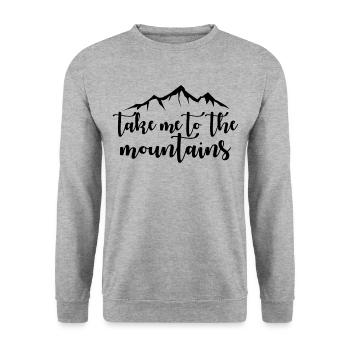 Randonnée en montagne - Sweat-shirt Unisexe - gris chiné - Devant - Alina (178cm) & Michal (187cm)