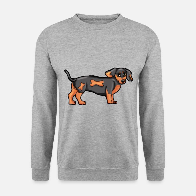 dachshund - Unisex Sweatshirt - salt & pepper