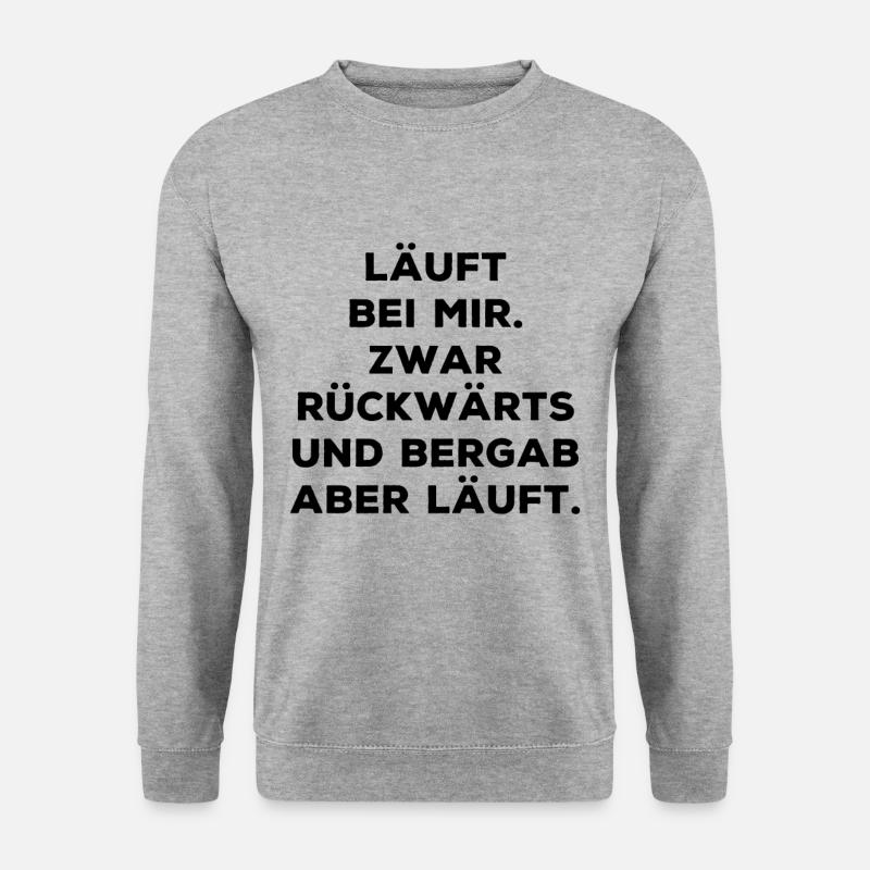 Optimismus - Unisex Pullover - Weißgrau meliert