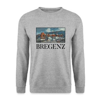 Art de la ville de Bregenz autriche - Sweat-shirt Unisexe - gris chiné - Devant - Alina (178cm) & Michal (187cm)