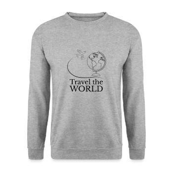 Parcourez le monde - Parcourez le monde I World Tour - Sweat-shirt Unisexe - gris chiné - Devant - Alina (178cm) & Michal (187cm)
