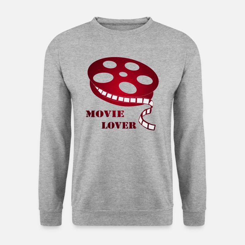 Kino Movie Lover - Unisex Pullover - Weißgrau meliert