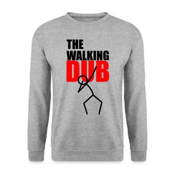 The Walking DUB - Unisex Sweatshirt - salt & pepper - Front - Alina (178cm) & Michal (187cm)