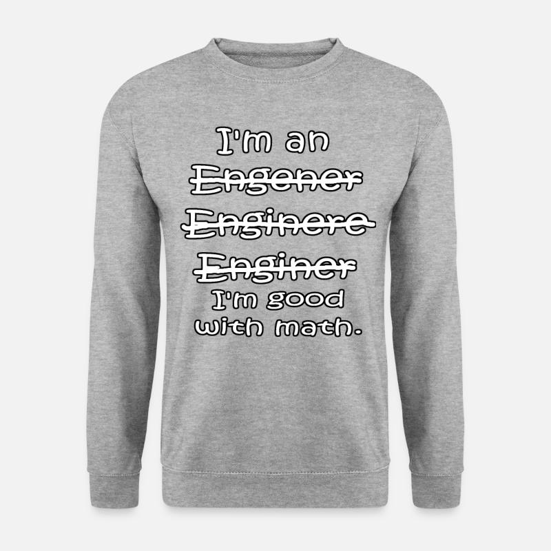 Ingenieur Mathe - Unisex Pullover - Weißgrau meliert