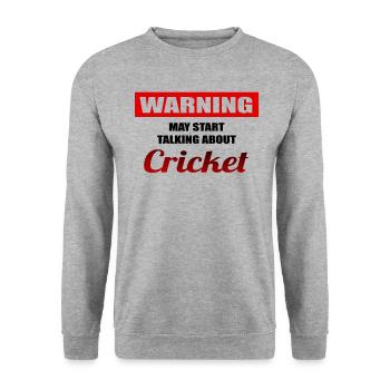 Cricket Sport - Unisex Sweatshirt - salt & pepper - Front - Alina (178cm) & Michal (187cm)