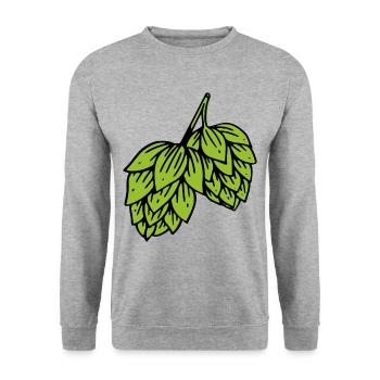 Hops Brewery Brewery Alcohol Beer Pleasure - Unisex Sweatshirt - salt & pepper - Front - Alina (178cm) & Michal (187cm)