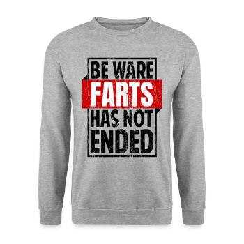 Funny Fart Saying Irony Sarcasm - Unisex Sweatshirt - salt & pepper - Front - Alina (178cm) & Michal (187cm)