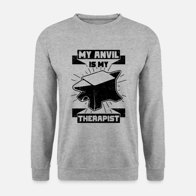 Schmied - Unisex Pullover - Weißgrau meliert