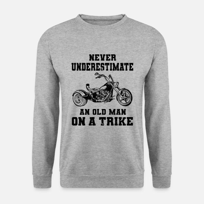 Trike - Unisex Pullover - Weißgrau meliert