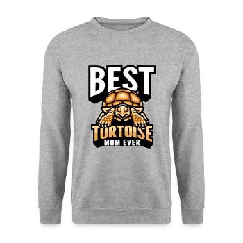 Tortoise - Unisex Sweatshirt - salt & pepper - Front - Alina (178cm) & Michal (187cm)