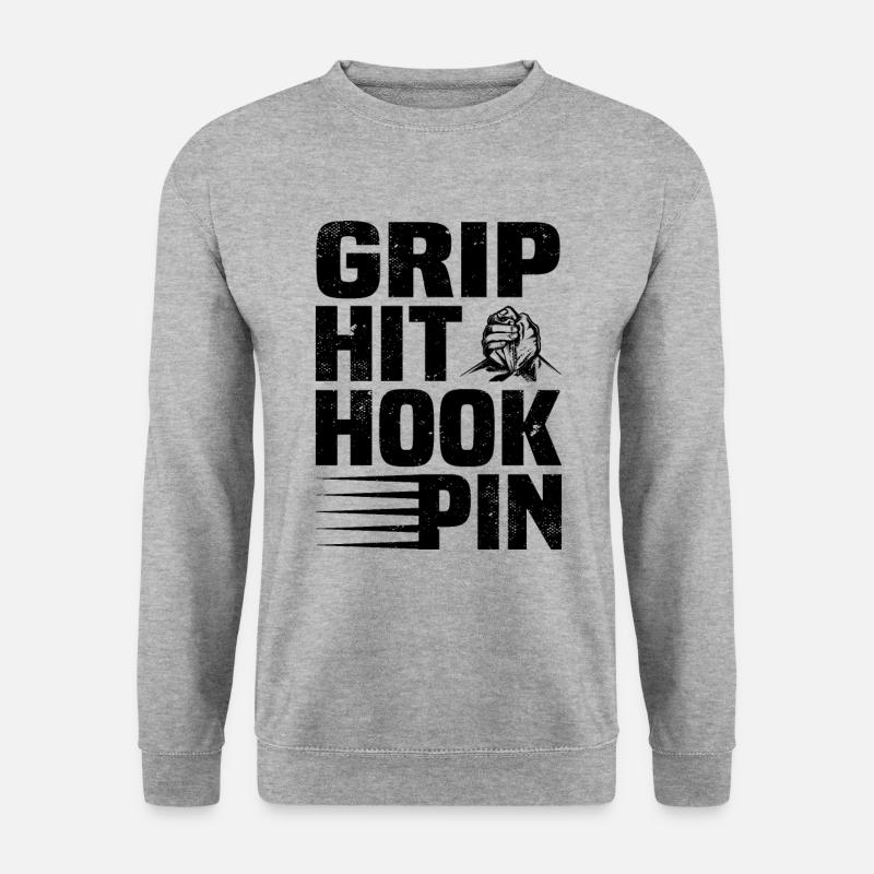 Arm Wrestling - Unisex Pullover - Weißgrau meliert
