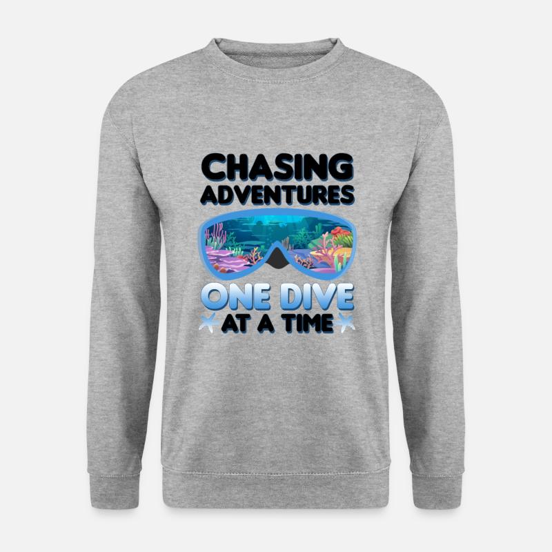 Tauchen - Unisex Pullover - Weißgrau meliert