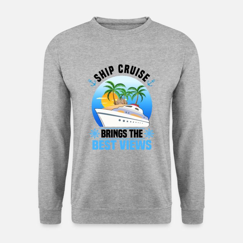 Kreuzfahrt - Unisex Pullover - Weißgrau meliert