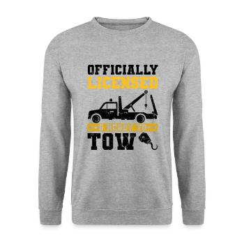 Tow truck - Unisex Sweatshirt - salt & pepper - Front - Alina (178cm) & Michal (187cm)