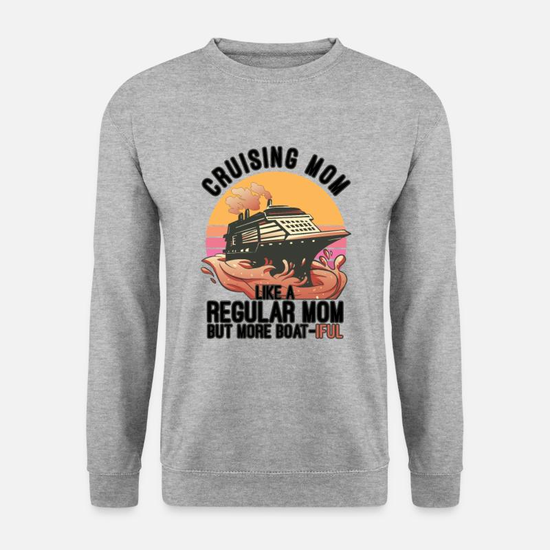 Kreuzfahrtreise - Unisex Pullover - Weißgrau meliert