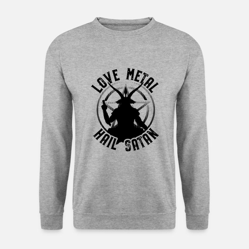 Satanismus - Unisex Pullover - Weißgrau meliert