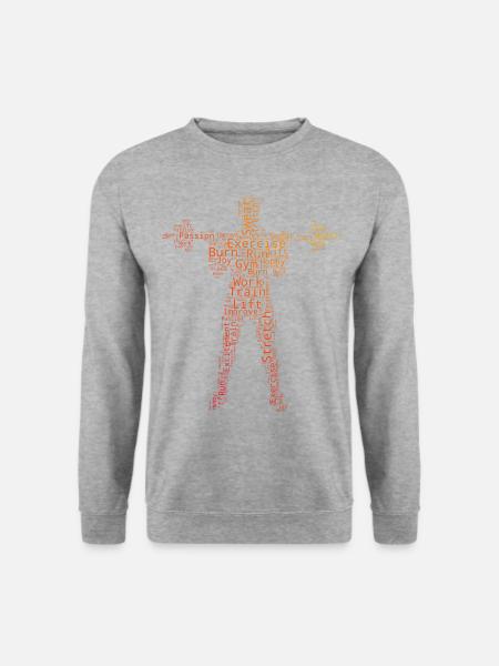 Cardio, Entraînement d’endurance, Musculation, Haltérophilie - Sweat-shirt Unisexe - gris chiné