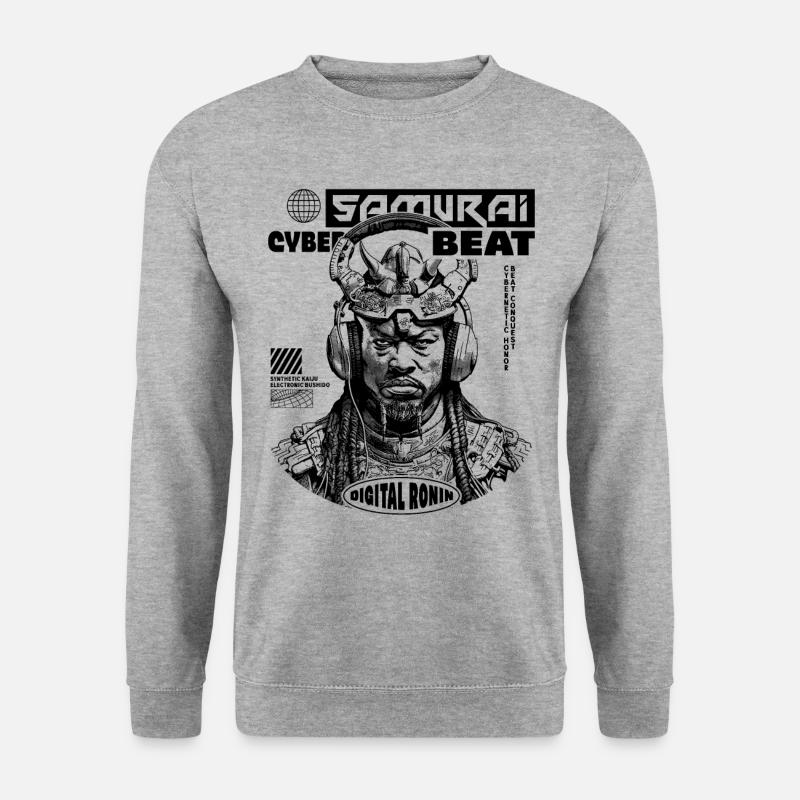 Tech Samurai Sci-Fi Shirt - Unisex Sweatshirt - salt & pepper