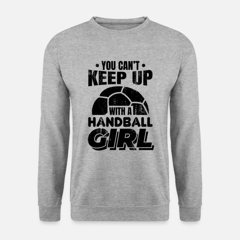 Handball Mädel - Unisex Pullover - Weißgrau meliert
