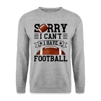 Drôle de dicton de football américain - Sweat-shirt Unisexe - gris chiné - Devant - Alina (178cm) & Michal (187cm)