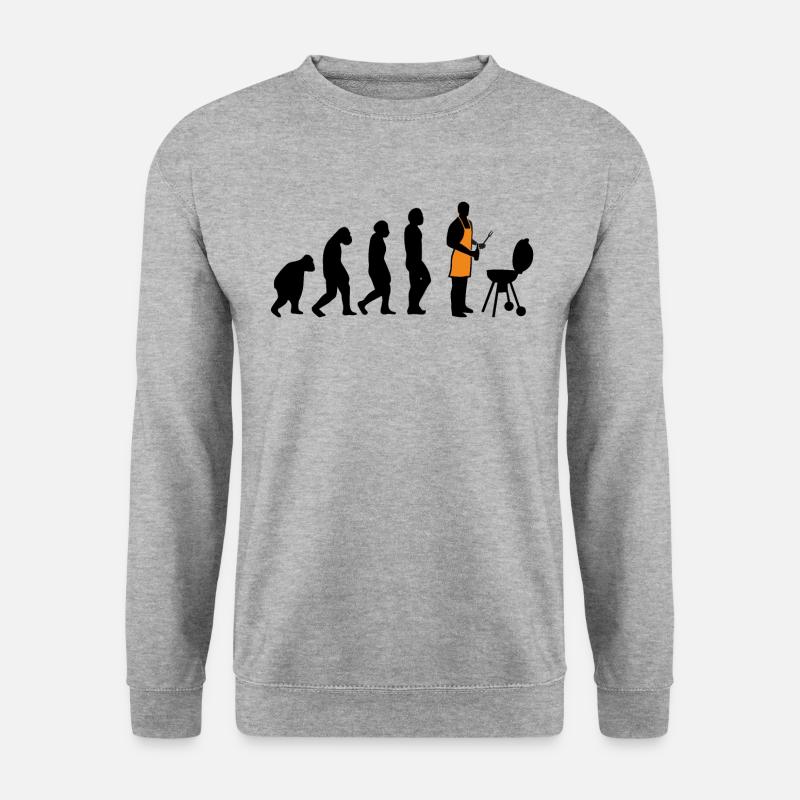 EVOLUTION BARBECUE - Unisex Sweatshirt - salt & pepper