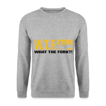 Forklift driver - Unisex Sweatshirt - salt & pepper - Front - Alina (178cm) & Michal (187cm)