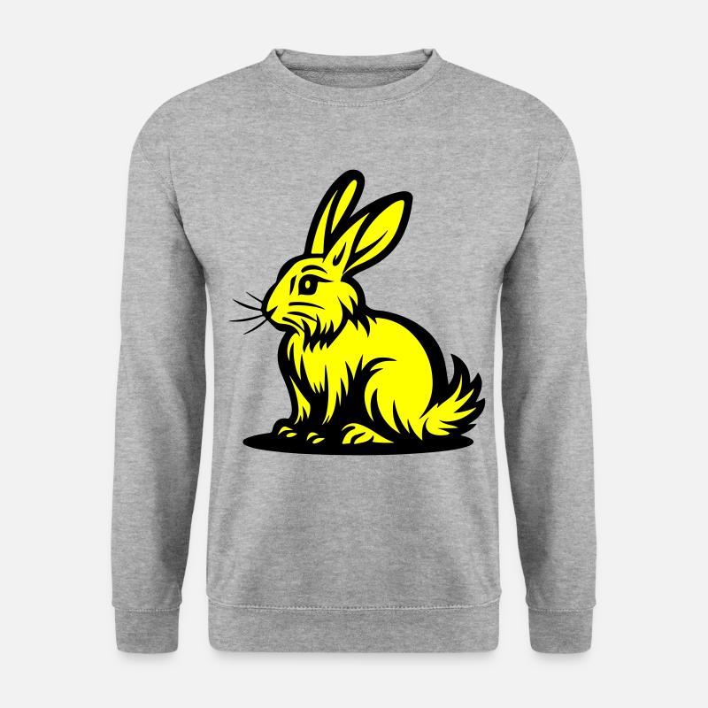 Lapin Pâques - Sweat-shirt Unisexe - gris chiné