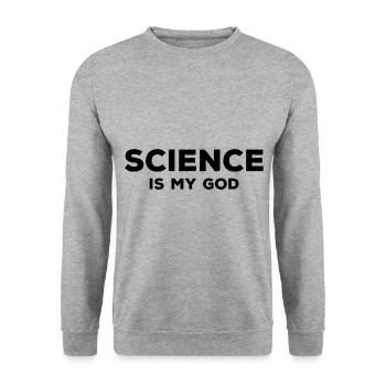 Atheism Proverbs | Atheists Atheist Gift Idea - Unisex Sweatshirt - salt & pepper - Front - Alina (178cm) & Michal (187cm)