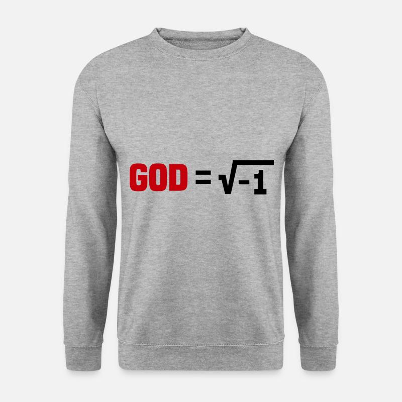 Atheismus - Unisex Pullover - Weißgrau meliert