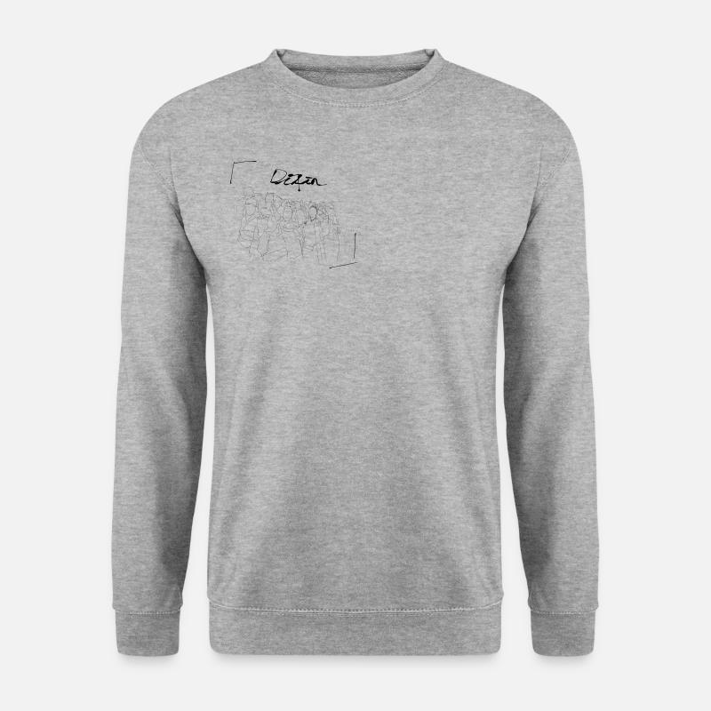 DEFIN GANG - Unisex Pullover - Weißgrau meliert