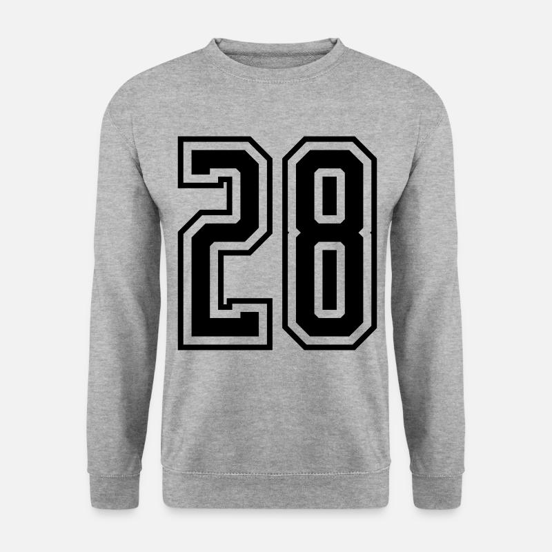 28 Number number - Unisex Sweatshirt - salt & pepper