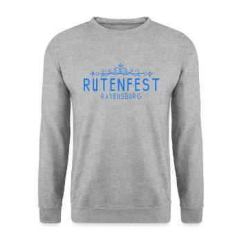 Ravensburg Rutenfest Ravensburger Schussental - Unisex Pullover - Weißgrau meliert - Vorne - Alina (178cm) & Michal (187cm)