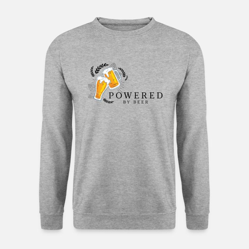 Powered by Beer Beer Toast - Unisex Sweatshirt - salt & pepper