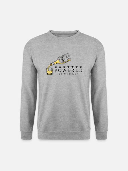 Powered by Whiskey Whisky Toast - Unisex Sweatshirt - salt & pepper