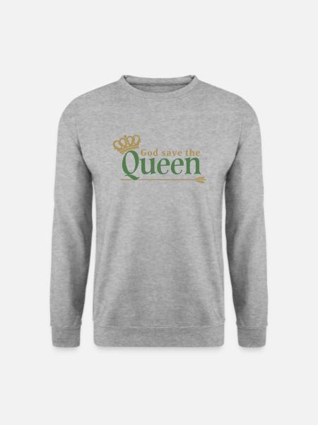 God save the Queen Majesty Queen Elizabeth II - Unisex Sweatshirt - salt & pepper