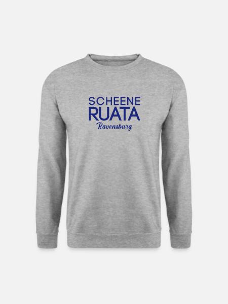 Scheene Ruata Rutenfest Ravensburg - Unisex Pullover - Weißgrau meliert