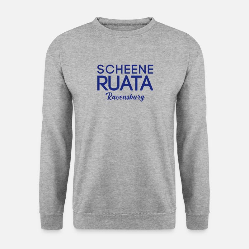 Scheene Ruata Rutenfest Ravensburg - Unisex Pullover - Weißgrau meliert