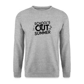 L’école Schulabschluss Schulende est sortie pour l’été - Sweat-shirt Unisexe - gris chiné - Devant - Alina (178cm) & Michal (187cm)