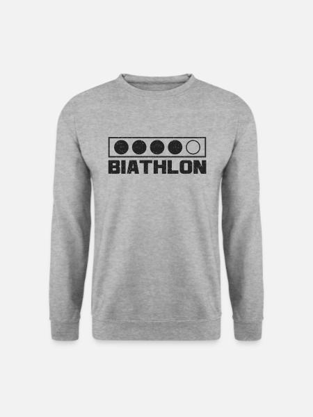 Biathlon Skydebane Vintersport - Unisex sweater - hvidgrå meleret
