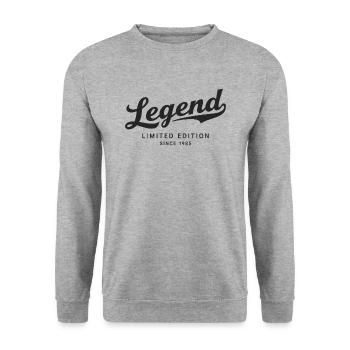 Legend Limited Edition Since 1985 - Unisex Pullover - Weißgrau meliert - Vorne - Alina (178cm) & Michal (187cm)