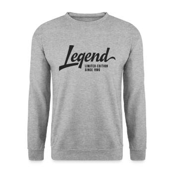 Legend Limited Edition Since 1985 - Unisex Pullover - Weißgrau meliert - Vorne - Alina (178cm) & Michal (187cm)