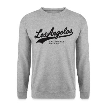 Los Angeles Limited Edition Since 1781 - Unisex Sweatshirt - salt & pepper - Front - Alina (178cm) & Michal (187cm)