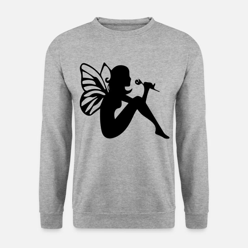 Fee - Unisex Pullover - Weißgrau meliert