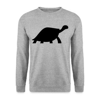tortue - Sweat-shirt Unisexe - gris chiné - Devant - Alina (178cm) & Michal (187cm)