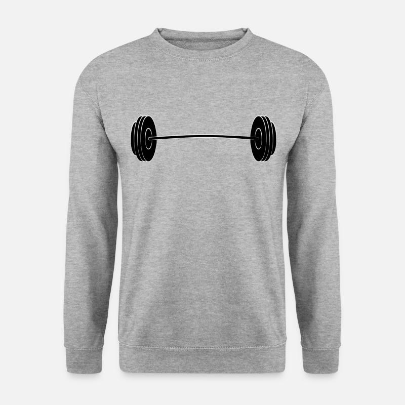 Barbells - Unisex Pullover - Weißgrau meliert