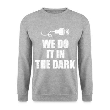 Ultraschall Techniker Sonograph Sonographie - Unisex Pullover - Weißgrau meliert - Vorne - Alina (178cm) & Michal (187cm)